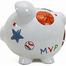 Child to Cherish Ceramic Piggy Bank , Sports