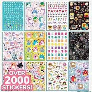Original Squishmallows 2000+ One of a Kind Sticker Book