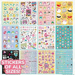 Original Squishmallows 2000+ One of a Kind Sticker Book