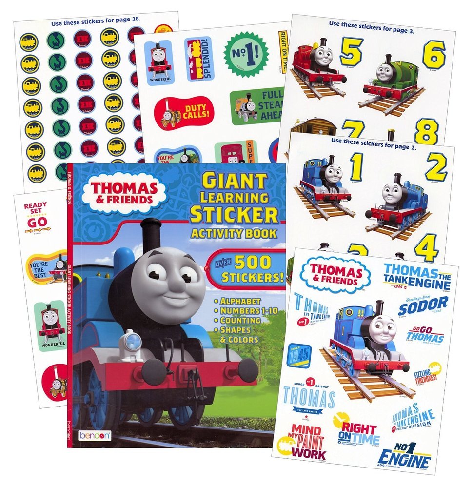 Thomas Giant Learning Sticker Activity Book From Bendon