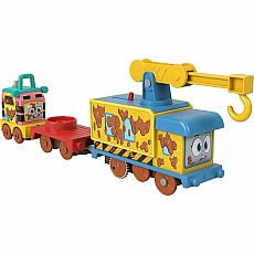 Thomas & Friends Fisher-Price Fix ‘em Up Friends Motorized Vehicle Set with Toy Train Engine and Crane