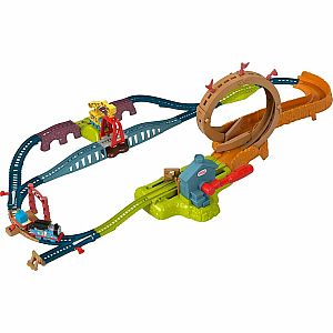 TrackMaster Fisher-Price Thomas and Friends Train Set with Loop the Loop Action, Thomas Motorized Toy Train